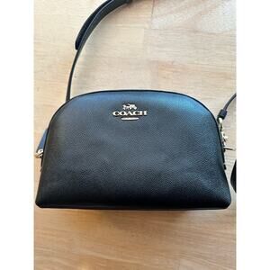 NWT Coach Black Madi Crossgrain Crossbody Small Size Purse Bag